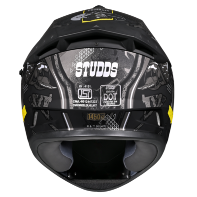 DRIFTER MATT BLACK YELLOW N4 BACK DRIFTER MATT BLACK YELLOW N4 BACK