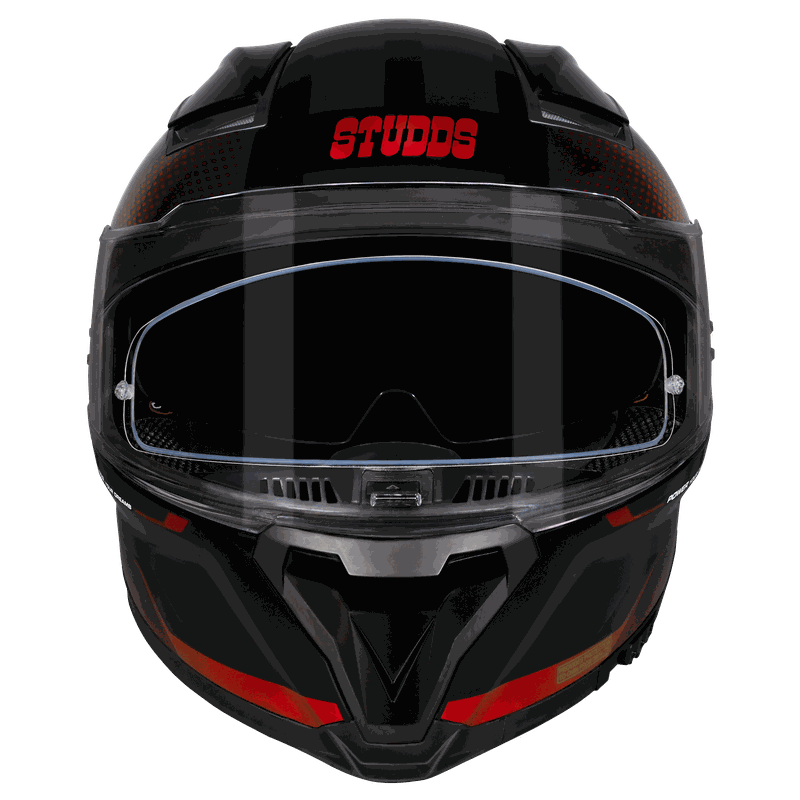 HELIOS ASPHALT BLACK N2 RED CHROME FRONT HELIOS ASPHALT BLACK N2 RED CHROME FRONT