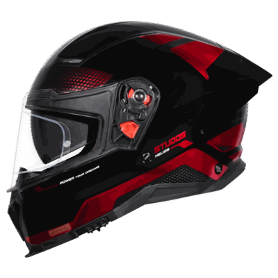 HELIOS ASPHALT BLACK N2 RED CHROME LEFT HELIOS ASPHALT BLACK N2 RED CHROME LEFT