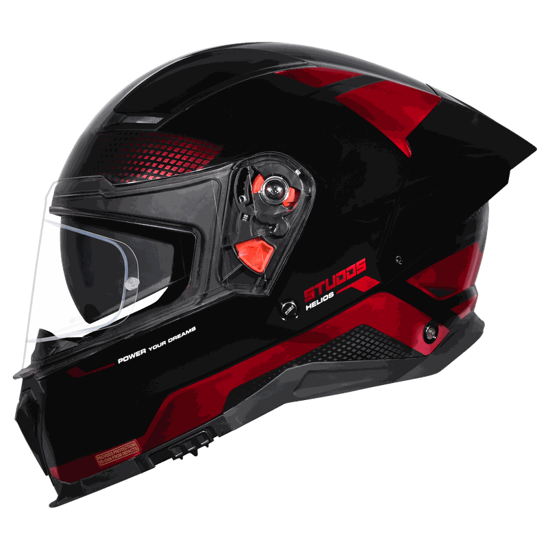 HELIOS ASPHALT BLACK N2 RED CHROME LEFT HELIOS ASPHALT BLACK N2 RED CHROME LEFT