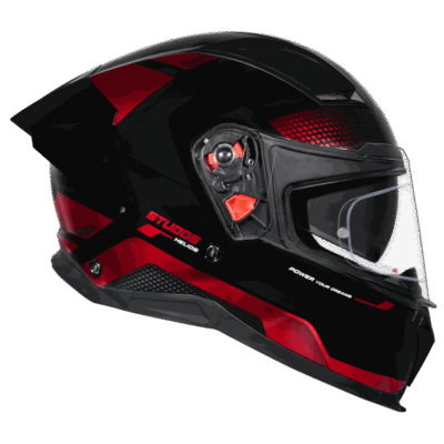 HELIOS ASPHALT BLACK N2 RED CHROME RIGHT HELIOS ASPHALT BLACK N2 RED CHROME RIGHT