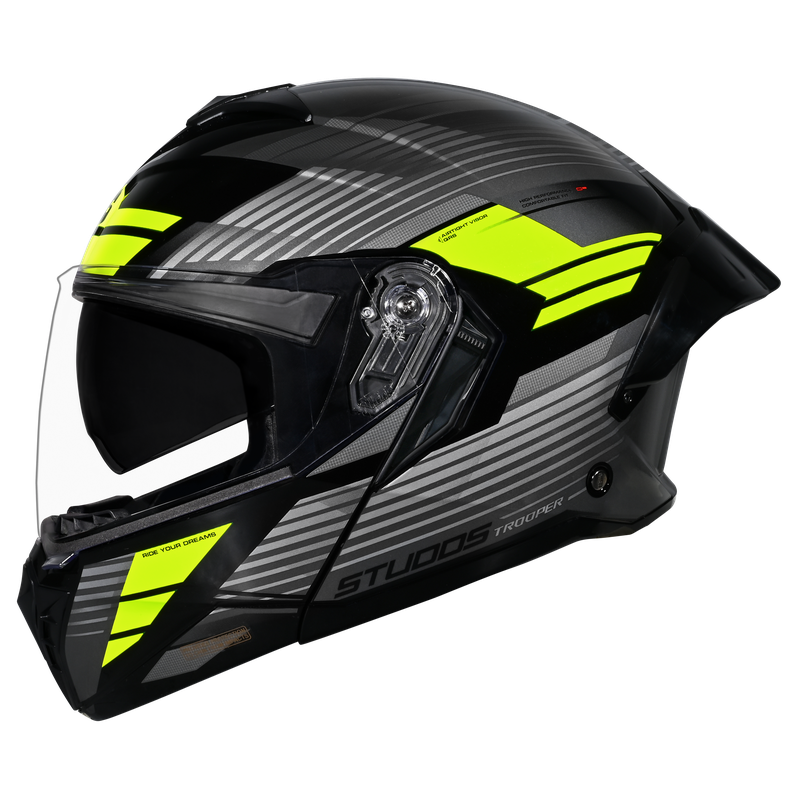 TROOPER TRAIL BLACK-GREYFLUORESCENT YELLOW LEFT TROOPER TRAIL BLACK-GREYFLUORESCENT YELLOW LEFT
