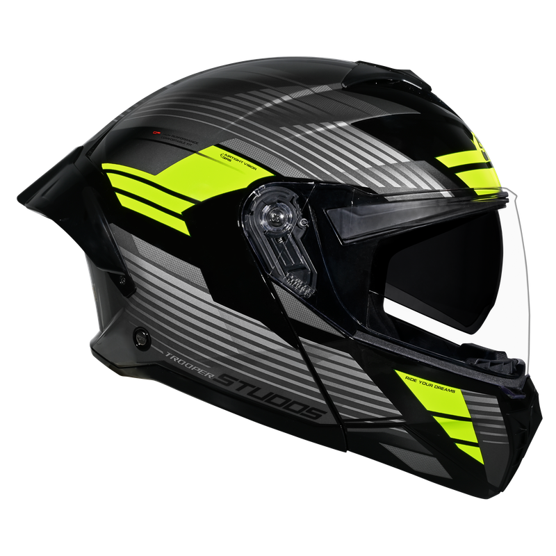 TROOPER TRAIL BLACK-GREYFLUORESCENT YELLOW RIGHT TROOPER TRAIL BLACK-GREYFLUORESCENT YELLOW RIGHT